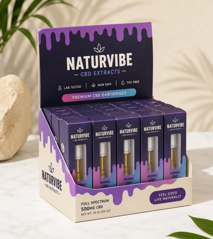 Custom Vape Cartridge Display Packaging Boxes
