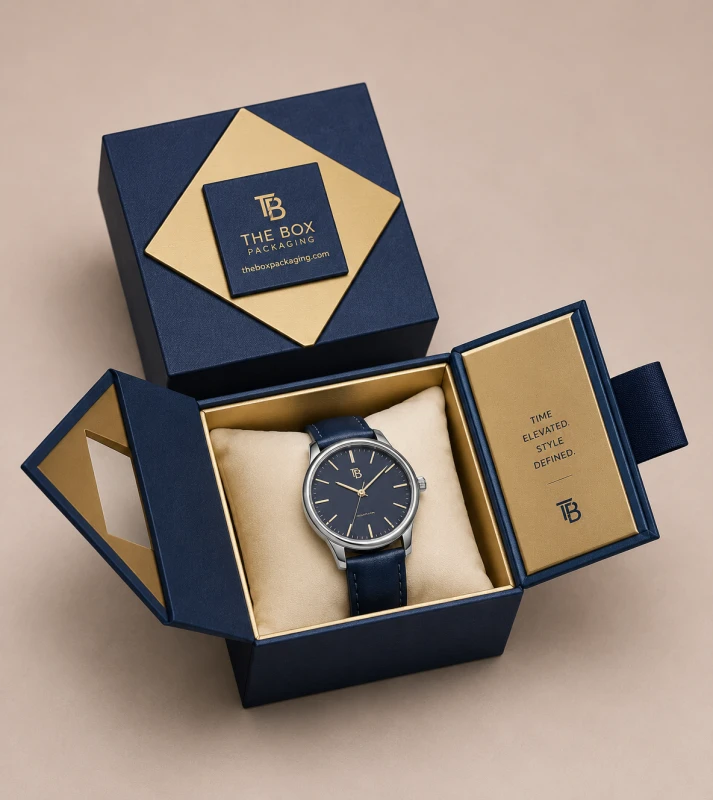 Custom Rigid Wrist Watch Boxes
