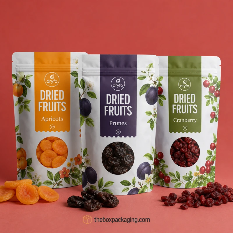 Custom Dried Fruit Mylar Bags