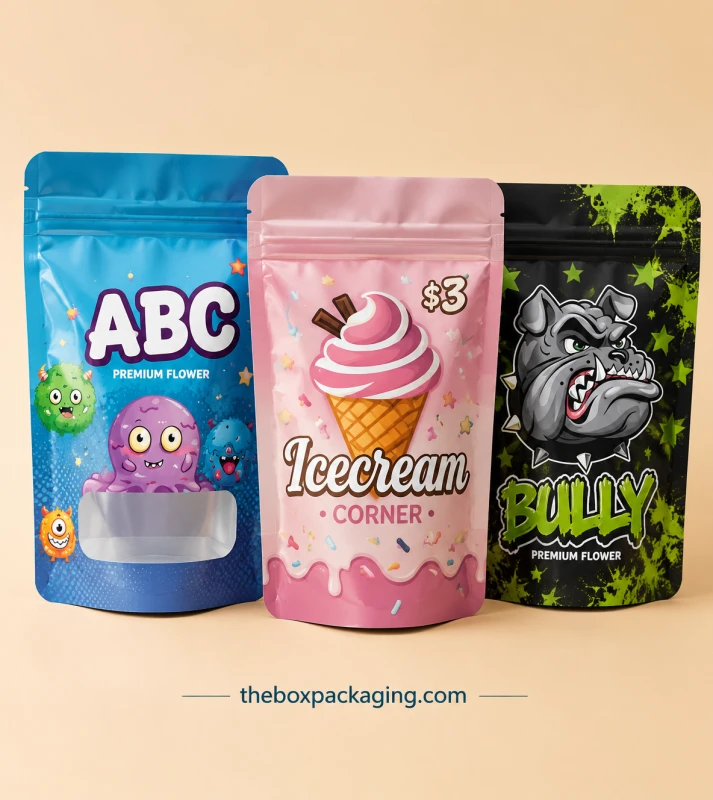Custom Printed Ice Cream Mylar Bags