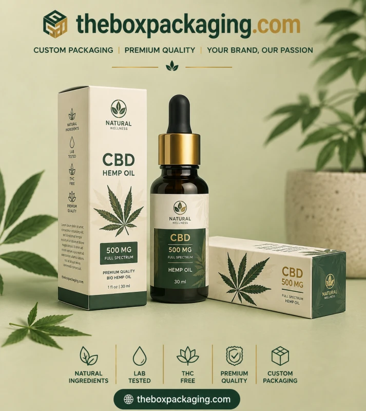 Custom Hemp Oil Packaging Boxes