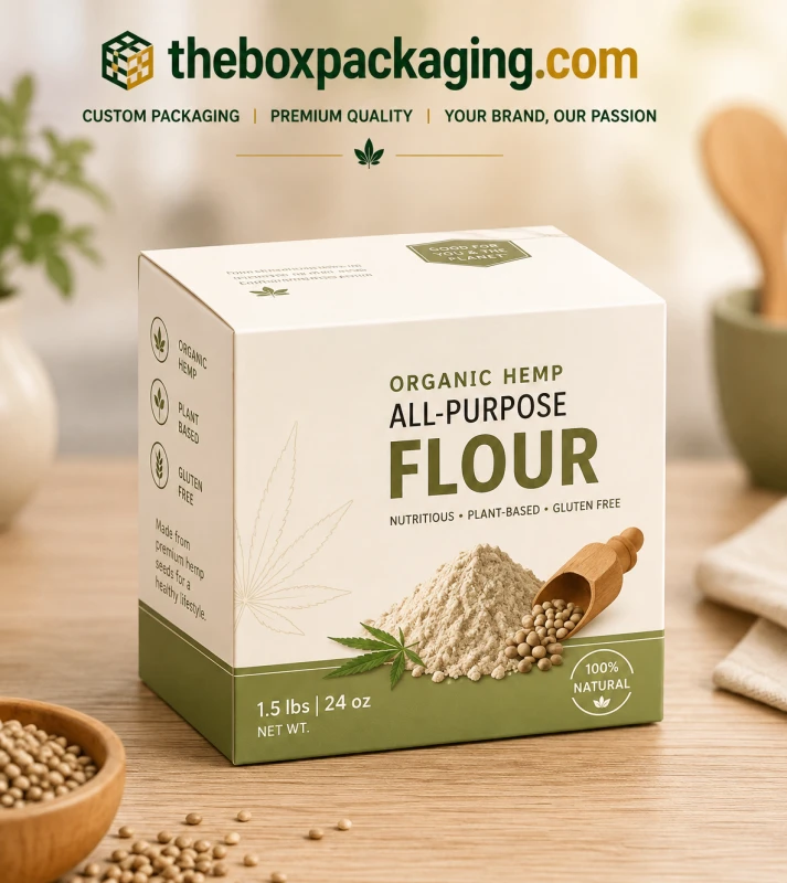 Custom Hemp Flour Packaging Boxes