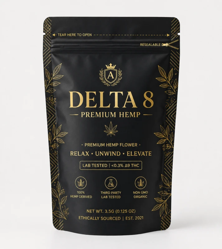 Custom Delta 8 Mylar Bags