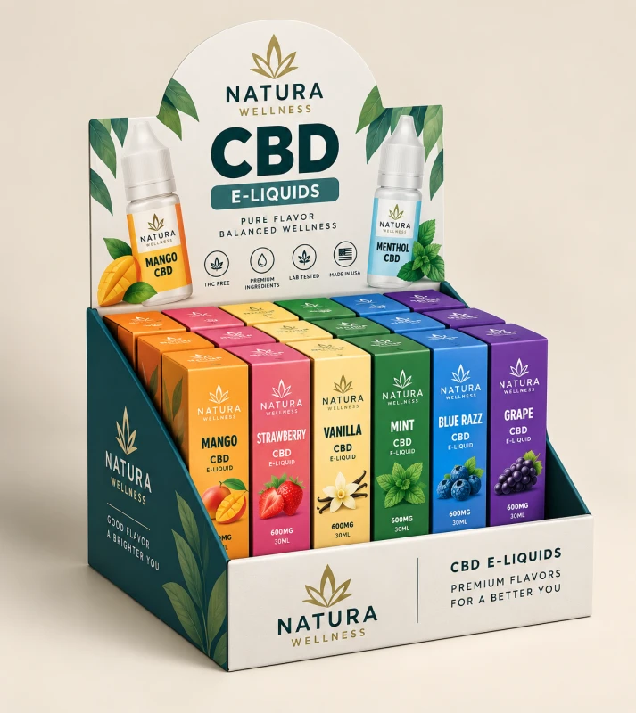 Custom Hemp Tincture Display Packaging Boxes