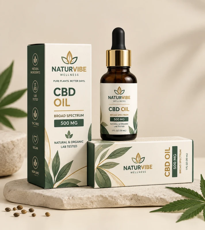Custom Hemp Oil Packaging Boxes