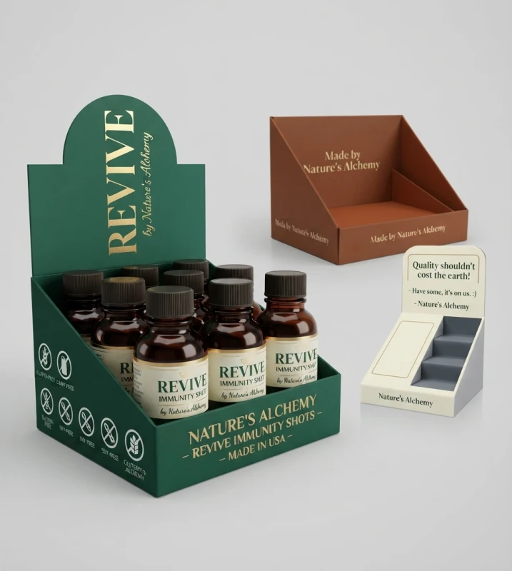 Custom Cannabis Counter Display Packaging Boxes