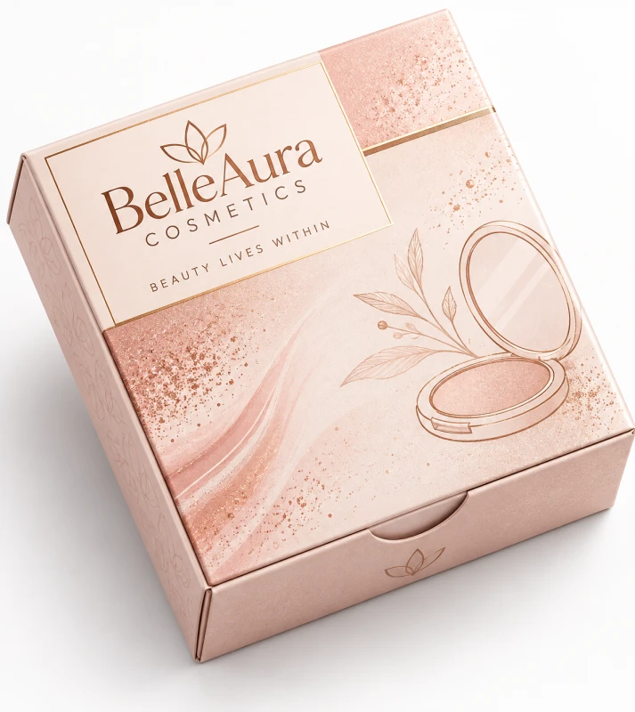 Custom Compact Blush Packaging Boxes