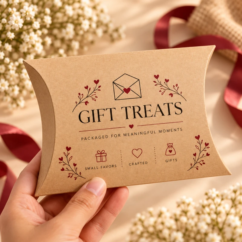 Custom Kraft Pillow Boxes