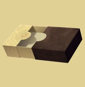 Custom Die Cut Black Rigid Gift Boxes
