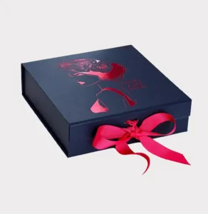 Custom Die Cut Black Rigid Gift Boxes
