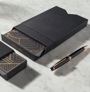 Custom Linen Rigid Business Card Boxes