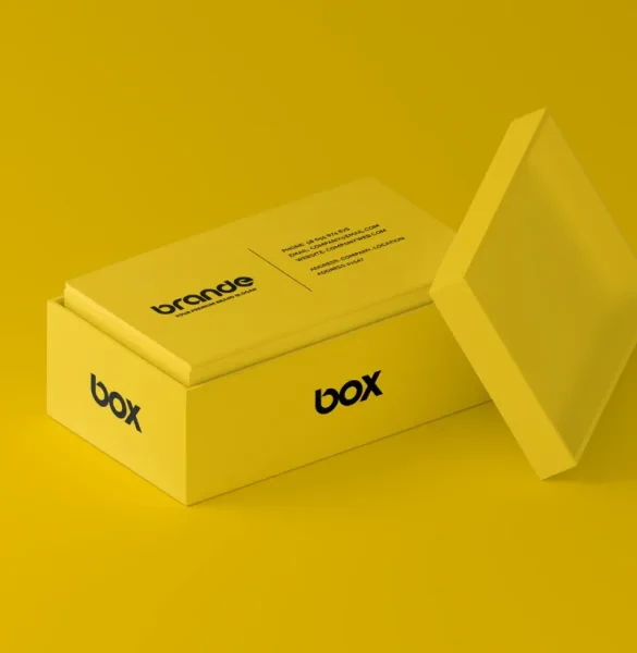 Custom Linen Rigid Business Card Boxes