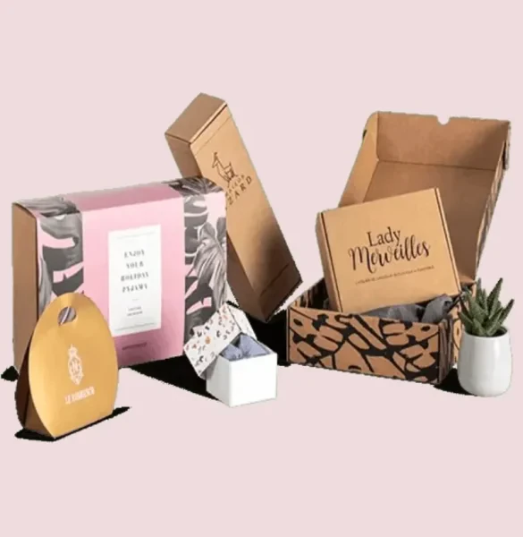 Custom Natural Kraft Covered Rigid Mailing Boxes