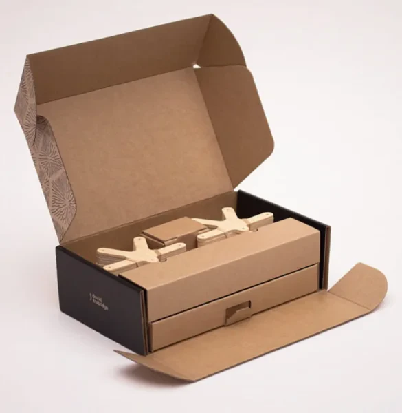 Custom Natural Kraft Covered Rigid Mailing Boxes