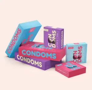 Custom Condom Packaging Boxes