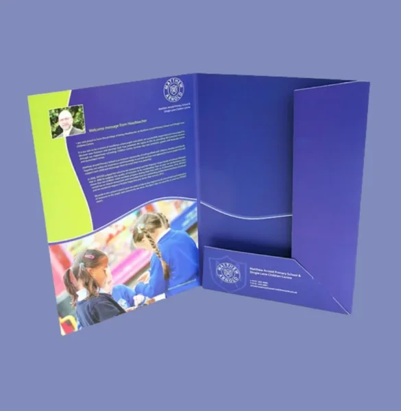 Pocket and File Folders Printing with Brads