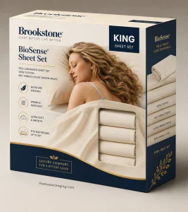 Custom Bed Sheet Packaging Boxes