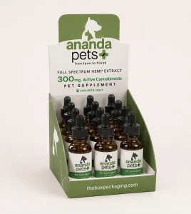 Custom Hemp Tincture Display Packaging Boxes
