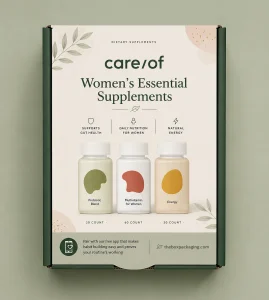 Custom Vitamins and Supplements Packaging Boxes