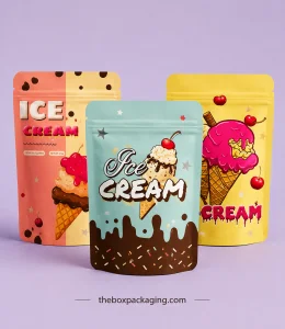 Custom Printed Ice Cream Mylar Bags