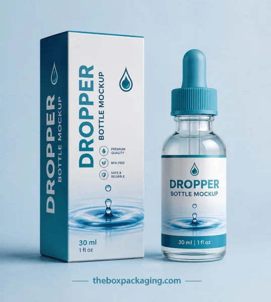 Custom Dropper Bottle Packaging Boxes