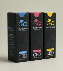 Custom CBD Vial Packaging Boxes