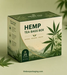 Custom Hemp Teabags Packaging Boxes