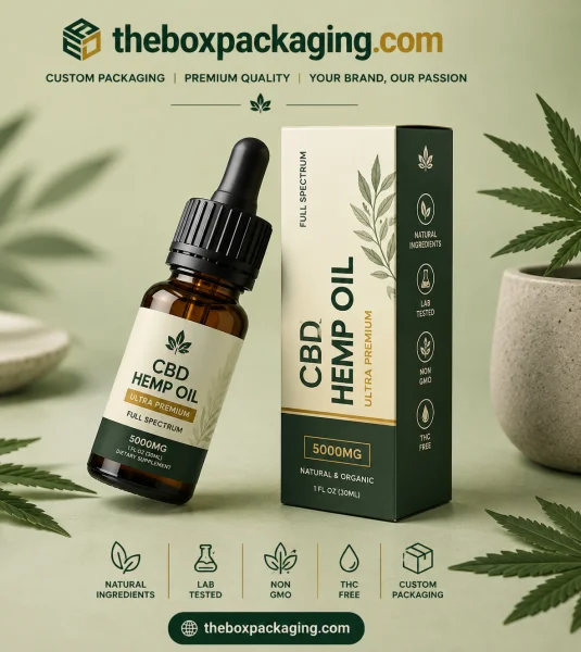 Custom Hemp Oil Packaging Boxes