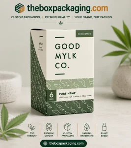 Custom Hemp Milk Packaging Boxes