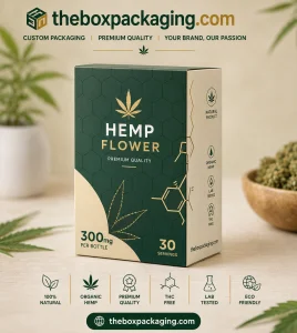 Custom Hemp Flour Packaging Boxes