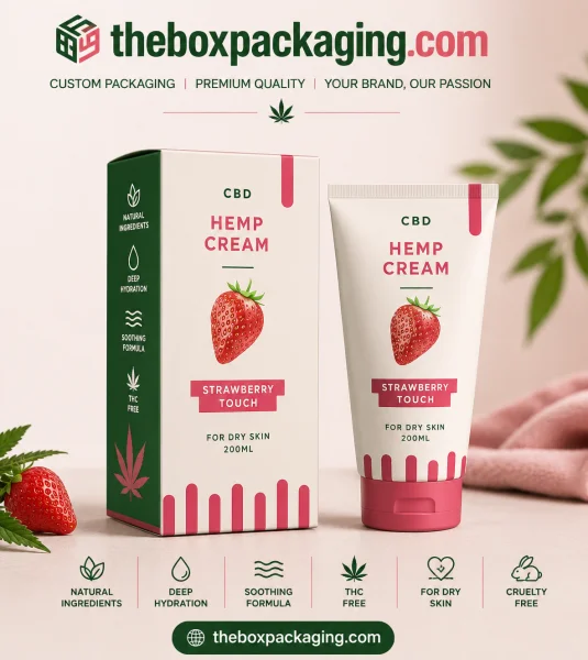 Custom Hemp Cream Packaging Boxes