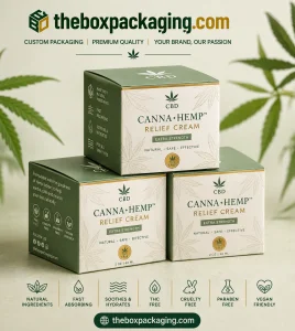 Custom Hemp Cream Packaging Boxes