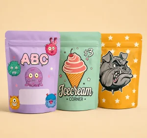 Custom Child Lock Mylar Bags