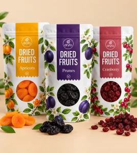Custom Dried Fruit Mylar Bags