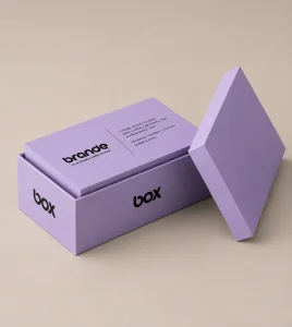 Custom Linen Rigid Business Card Boxes