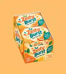 Custom Bubble Gum Packaging Boxes