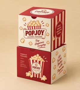 Custom Popcorn Packaging Boxes