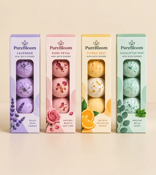 Custom Bath Bomb Packaging Boxes