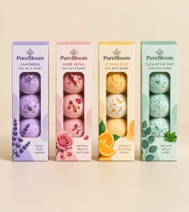 Custom Bath Bomb Packaging Boxes