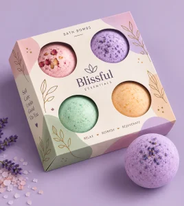 Custom Bath Bomb Packaging Boxes