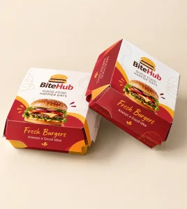Custom Burger Packaging Boxes