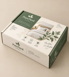 Custom Bed Sheet Packaging Boxes