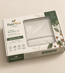Custom Bed Sheet Packaging Boxes