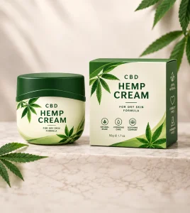 Custom Hemp Cream Packaging Boxes