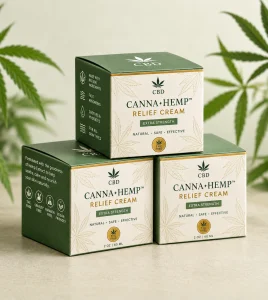 Custom Hemp Cream Packaging Boxes