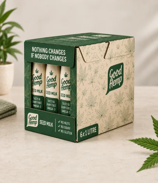Custom Hemp Milk Packaging Boxes