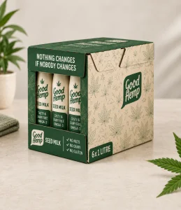 Custom Hemp Milk Packaging Boxes