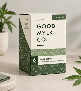 Custom Hemp Milk Packaging Boxes