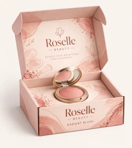 Custom Compact Blush Packaging Boxes