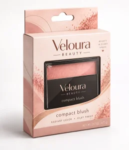Custom Compact Blush Packaging Boxes